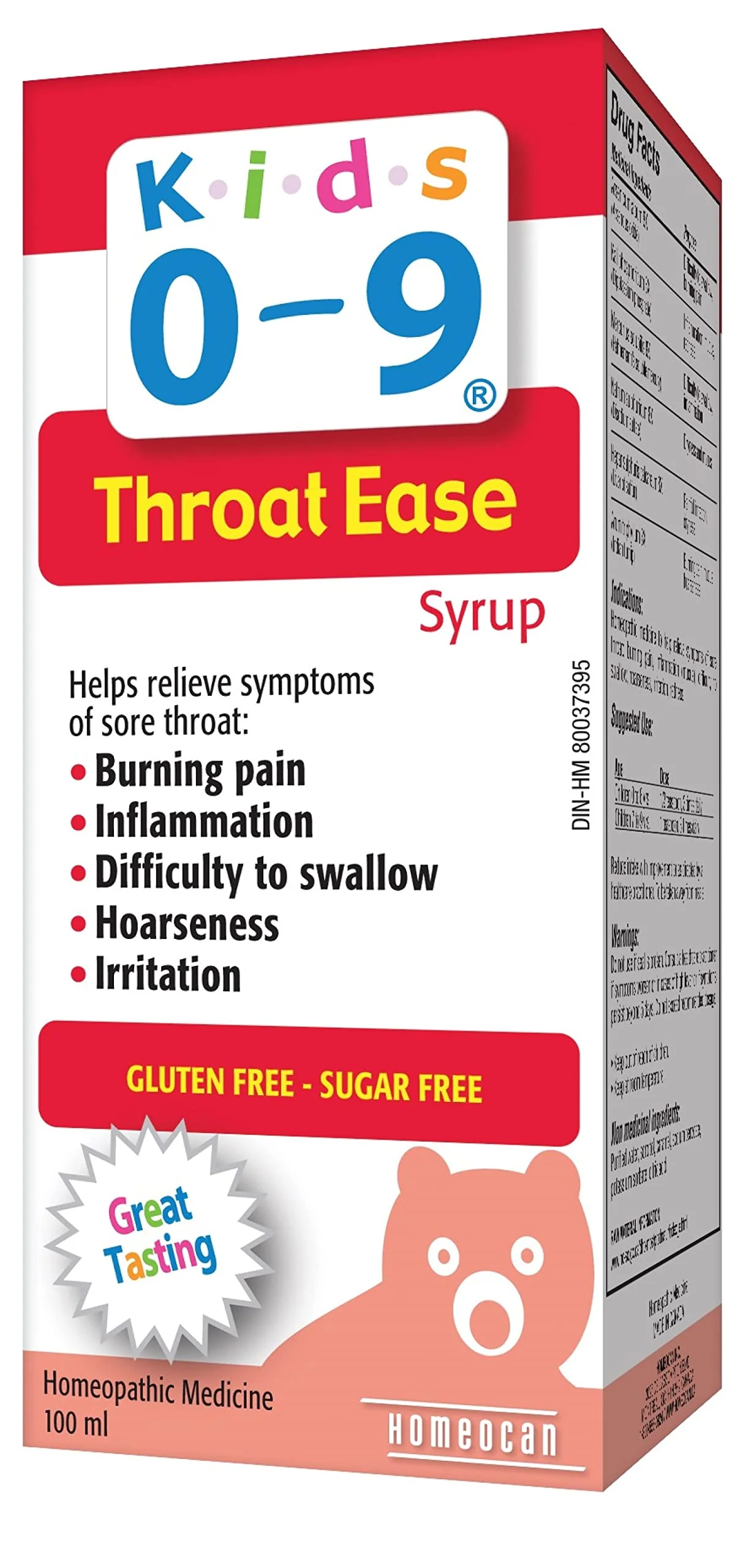 Homeocan - Kids 0-9 Throat Ease (100ml)
