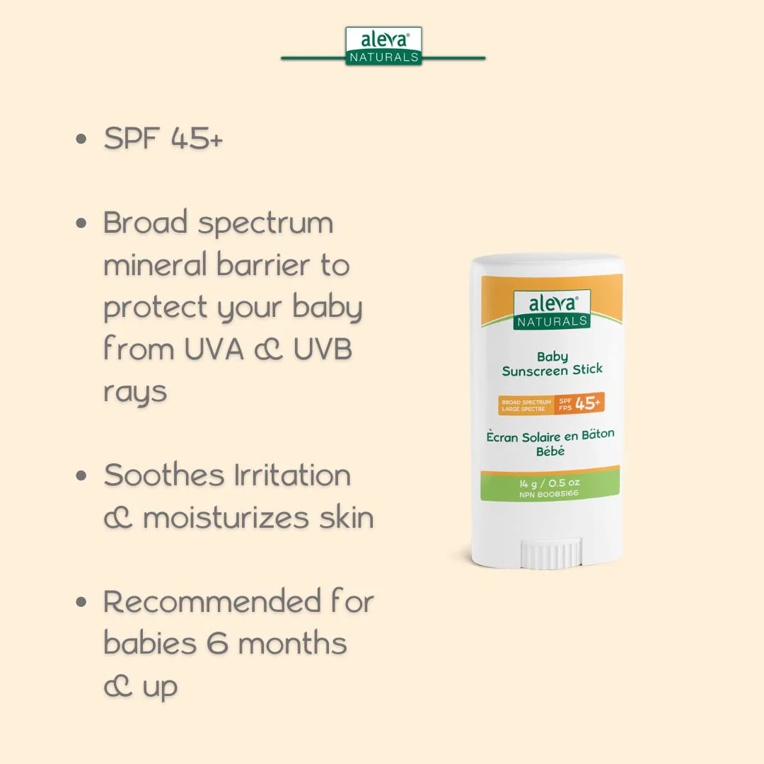 Aleva Naturals - Baby Sunscreen Stick SPF 45+ (14g) - Image 4