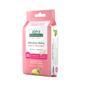 Aleva Naturals - Bamboo Baby Hand 'n' Face Wipes (30pk) - Image 2