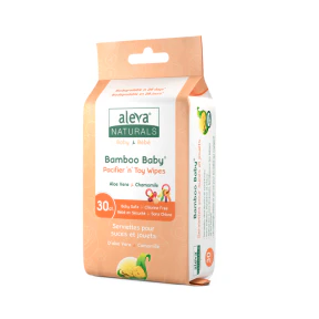 Aleva Naturals - Bamboo Baby Pacifier 'n' Toy Wipes (30pk) - Image 5