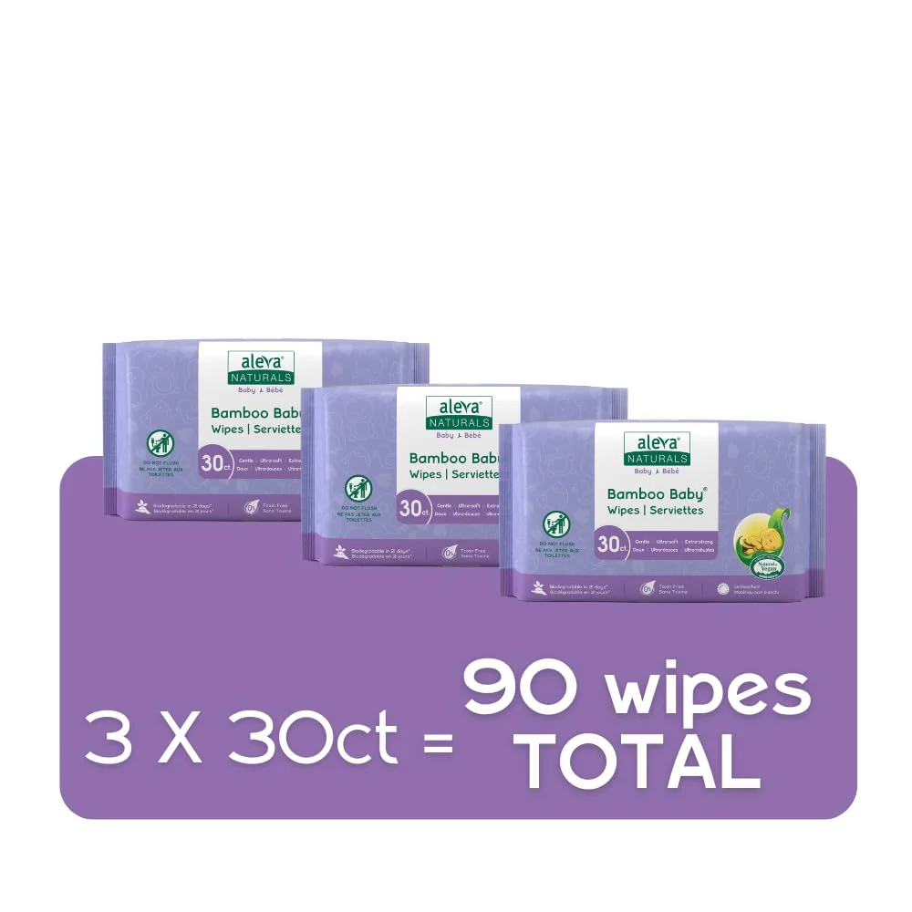 Aleva Naturals - Bamboo Baby Travel Wipes (30pk) - Image 4