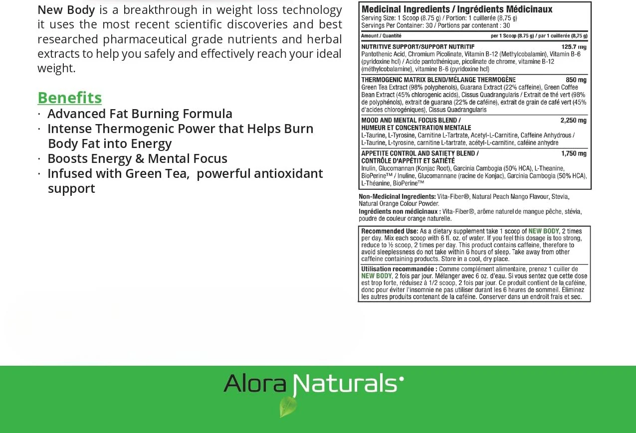 Alora Naturals - New Body - Natural Peach Mango (262.5g) - Image 7