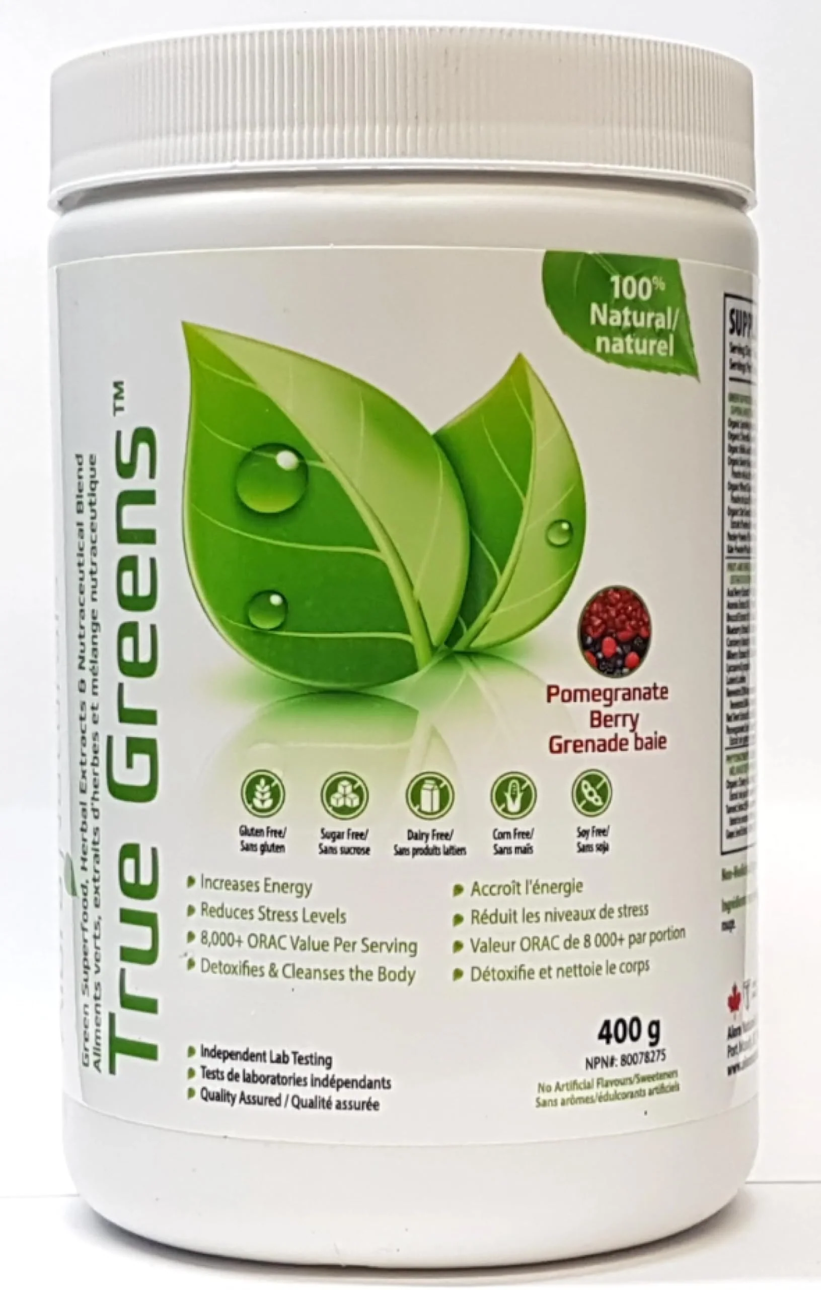 Alora Naturals - True Greens Pomegranate Berry (400g)