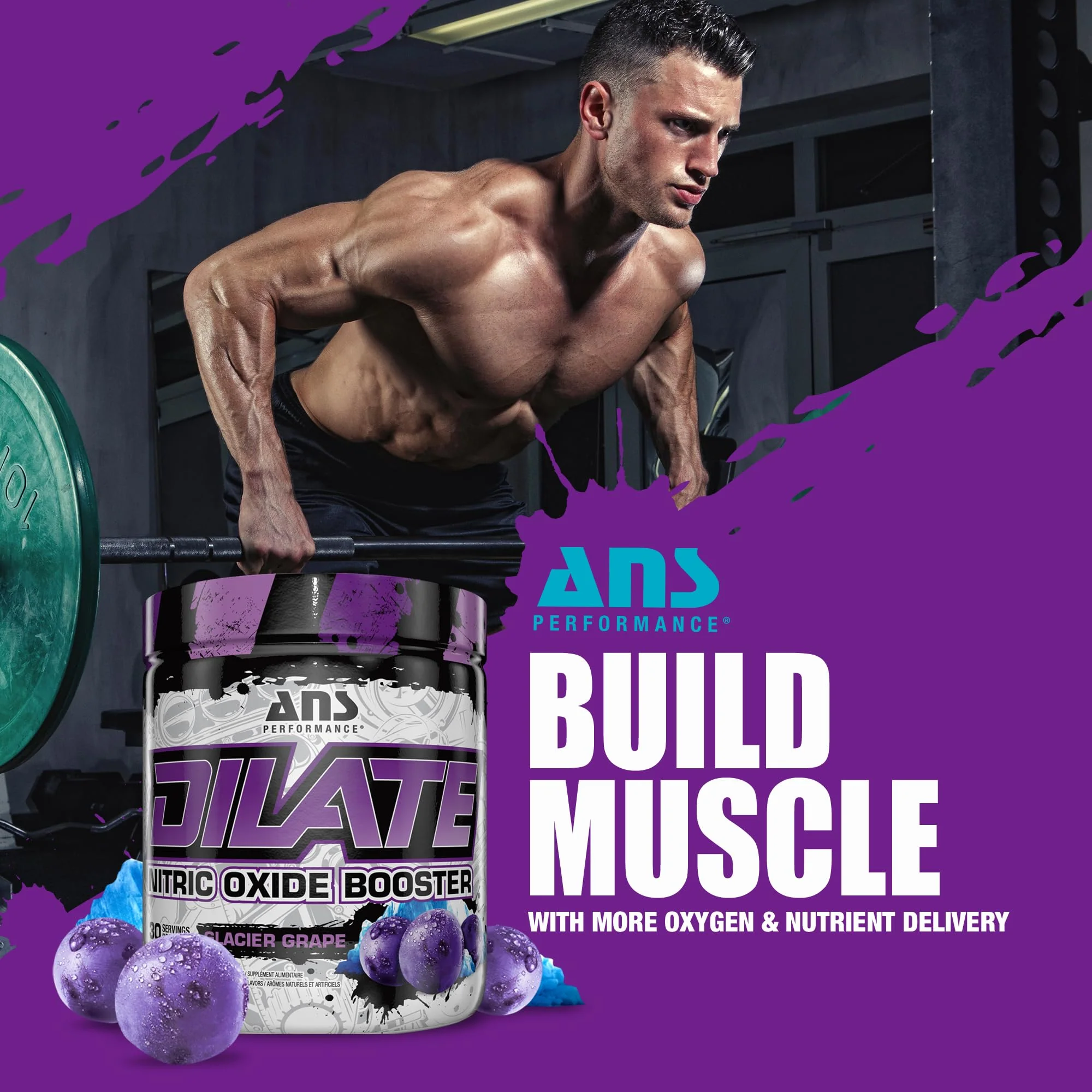 ANS Performance - DILATE Nitric Oxide - Glacier Grape (270g) - Image 3