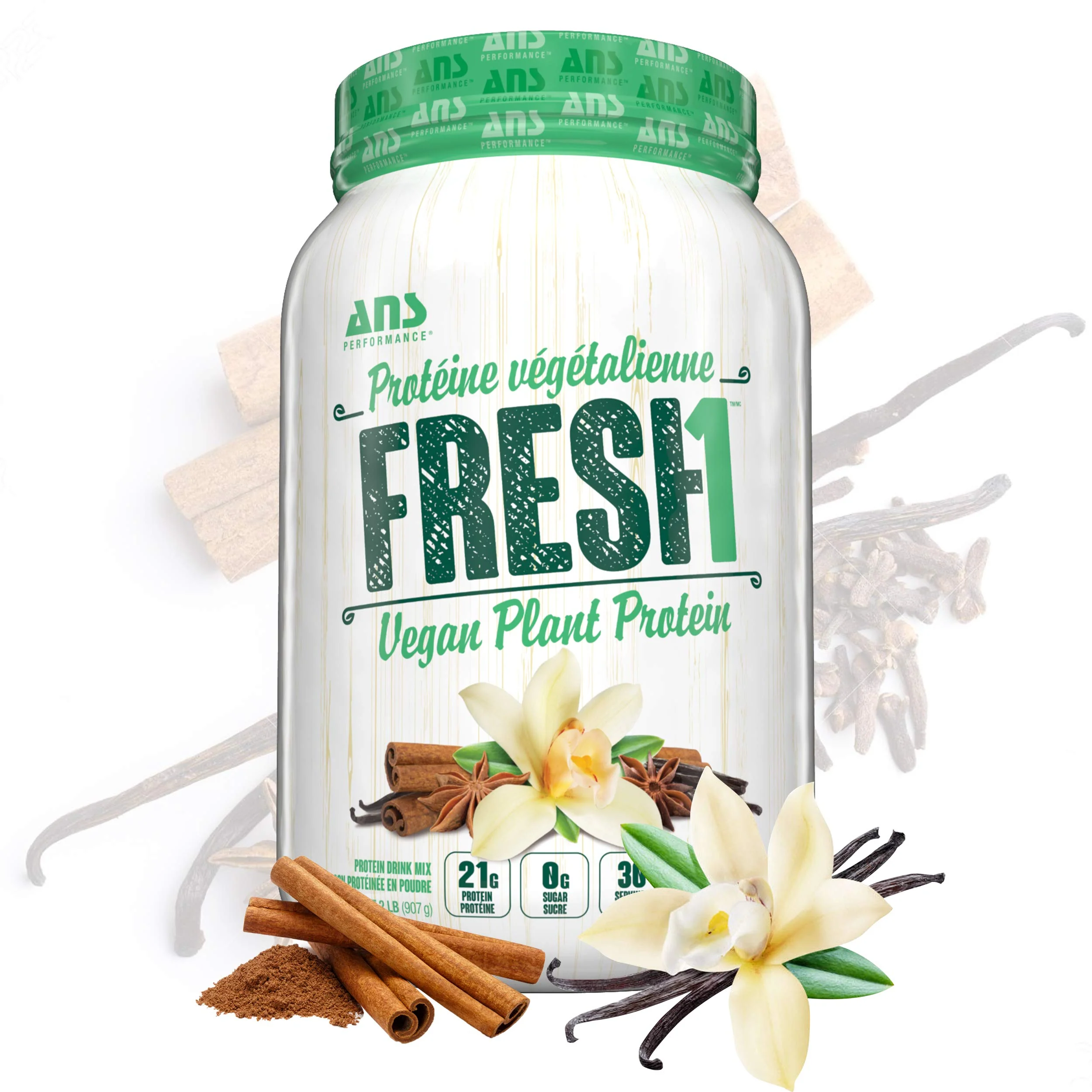 ANS Performance - FRESH1 Vegan Protein Vanilla Chai (907g) - Image 2