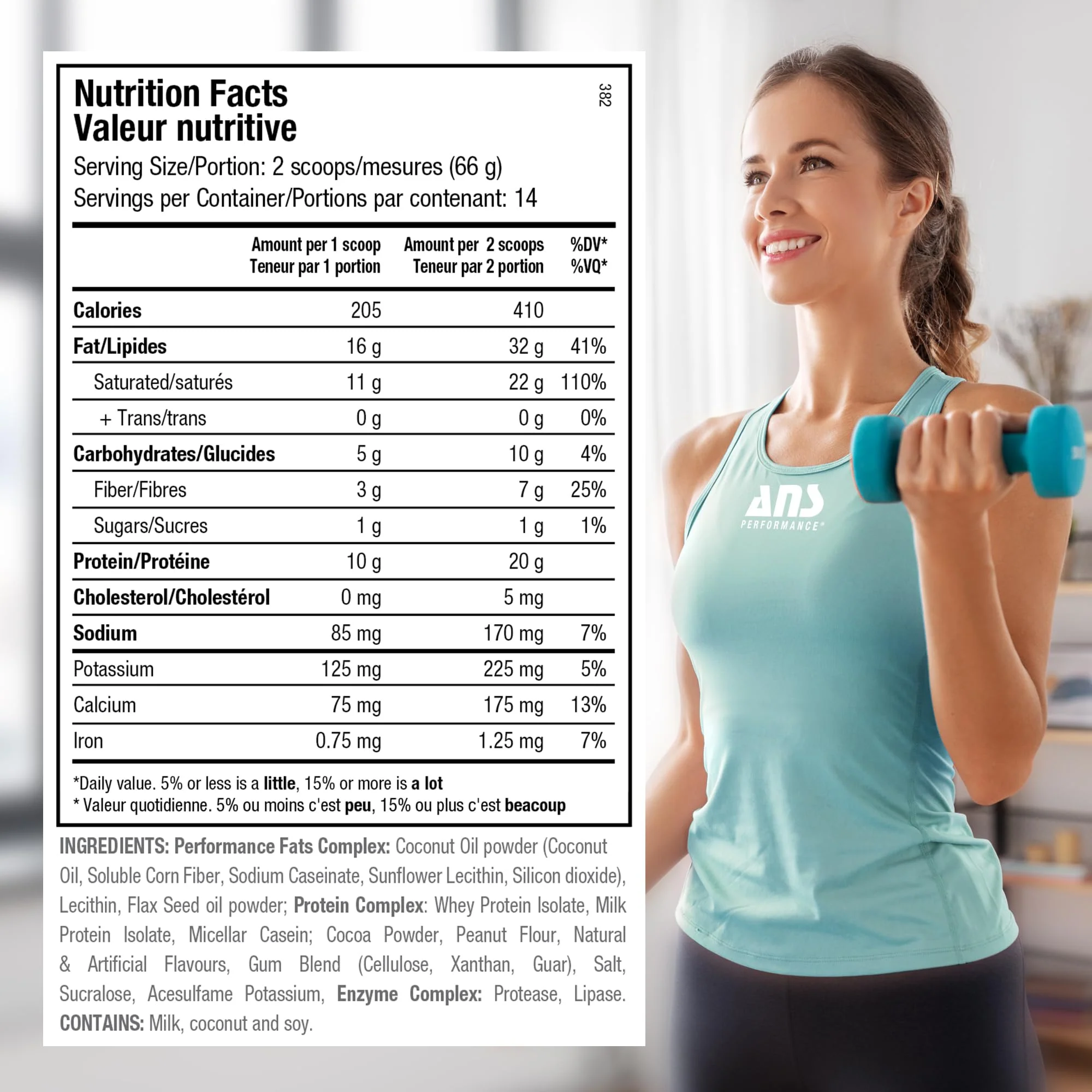 ANS Performance - Keto Shake - Choc Peanut Butter (924g) - Image 6