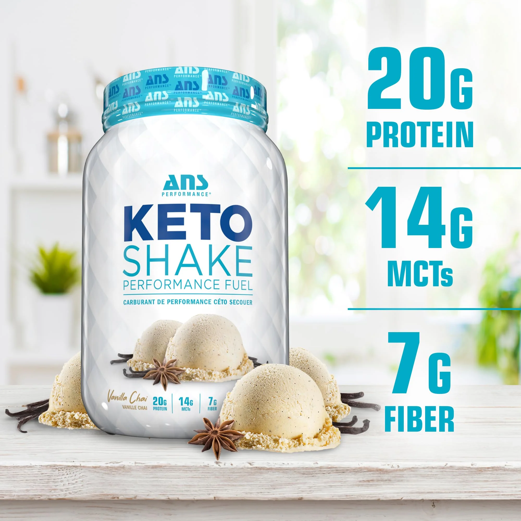 ANS Performance - Keto Shake Protein - Vanilla Chai (924g) - Image 2