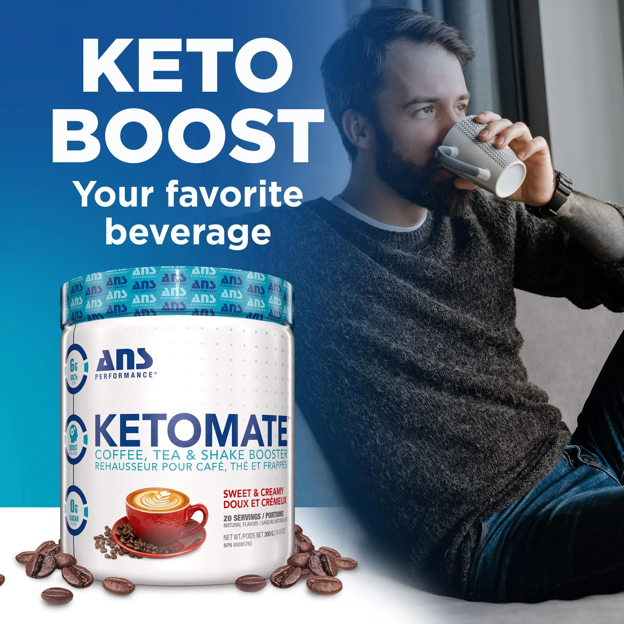 ANS Performance - KETOMATE Creamer - Sweet & Creamy (300g) - Image 4