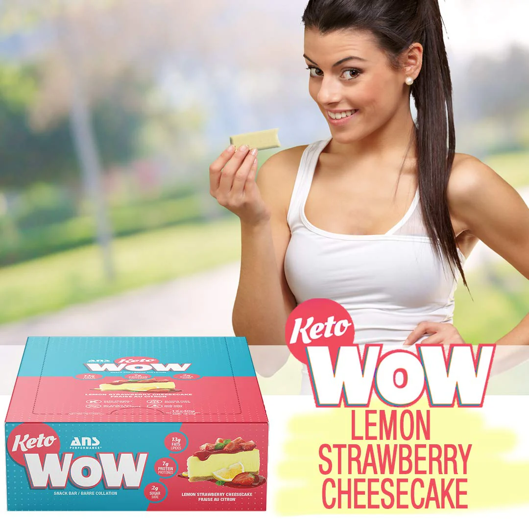ANS Performance - KetoWOW Bar Lemon Strawberry (40g) - Image 4