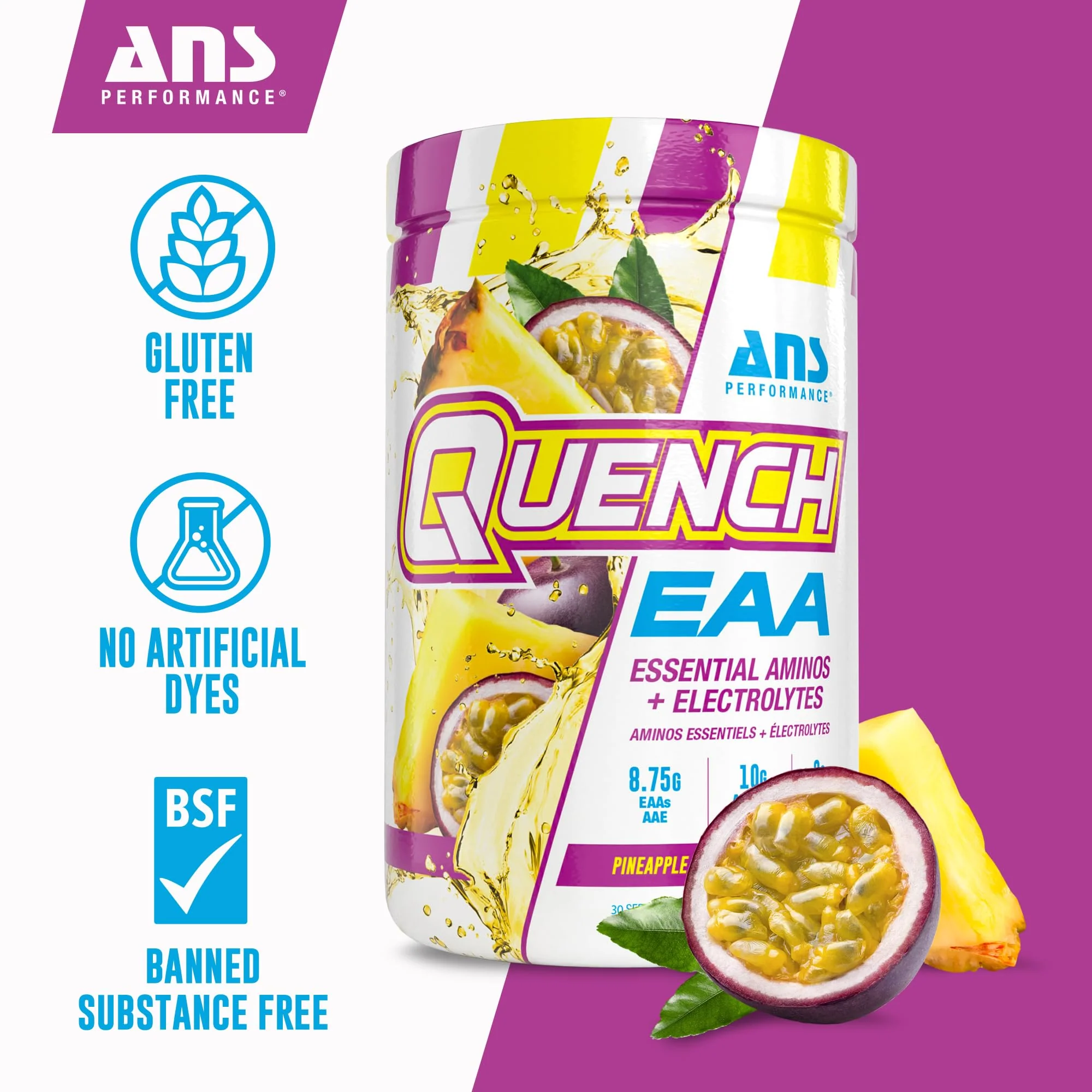 ANS Performance - Quench EAA Pineapple Passion (405g) - Image 3