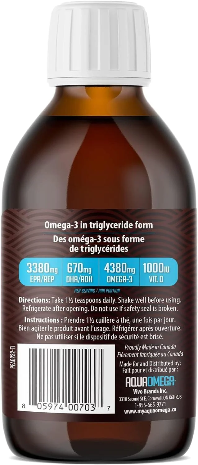AquaOmega - 5X Ultimate Strength EPA Tropical (225ml) - Image 6