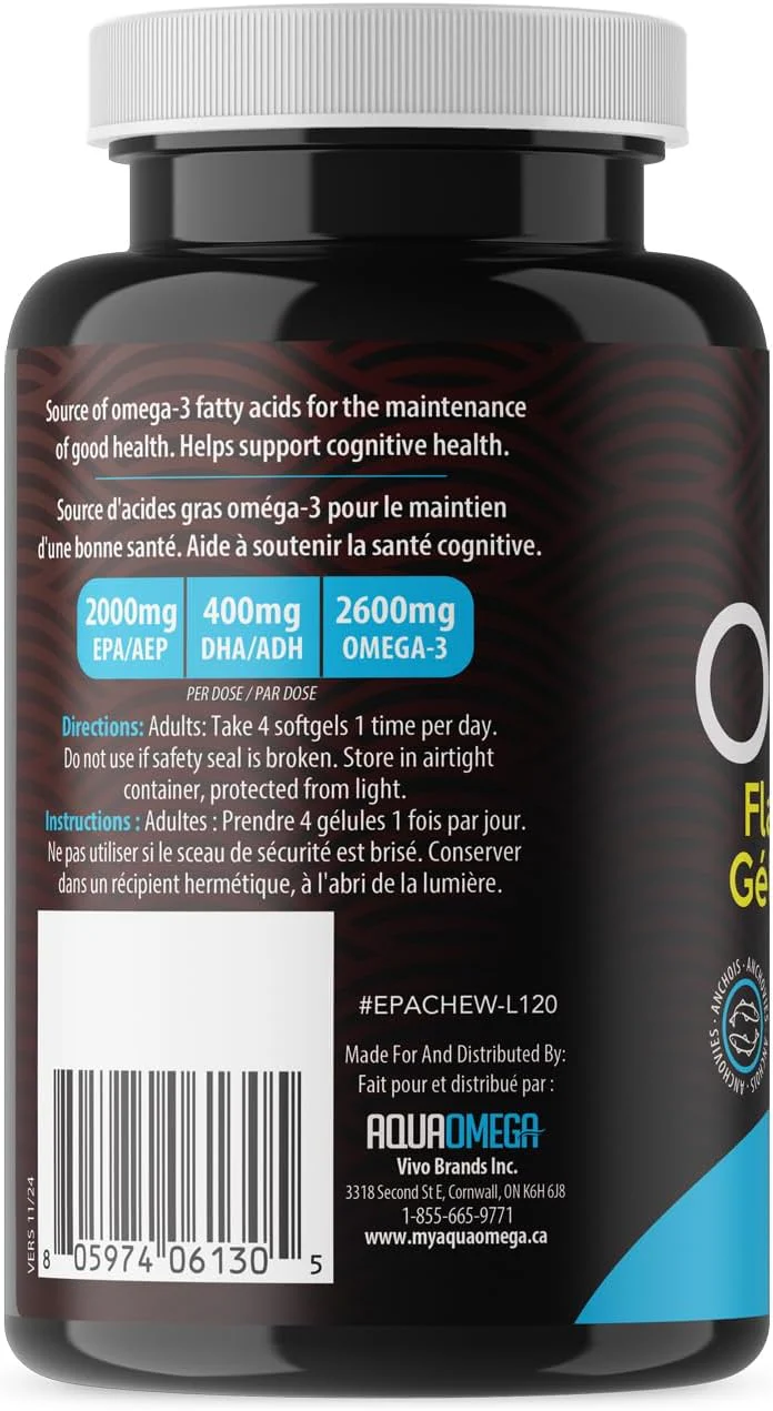 AquaOmega - High EPA Chewable Softgels Orange (120sg) - Image 7