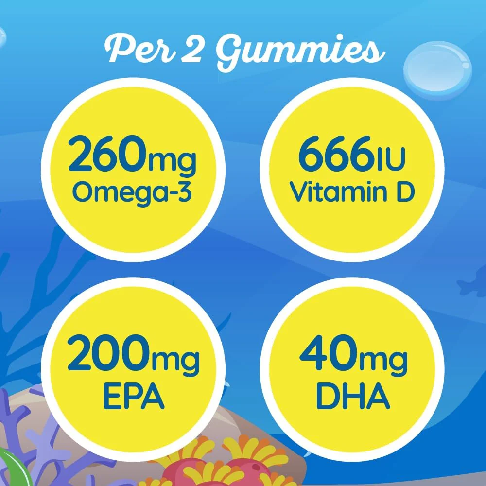 AquaOmega - High EPA Kids Gummies Blueberry (60gmy) - Image 8