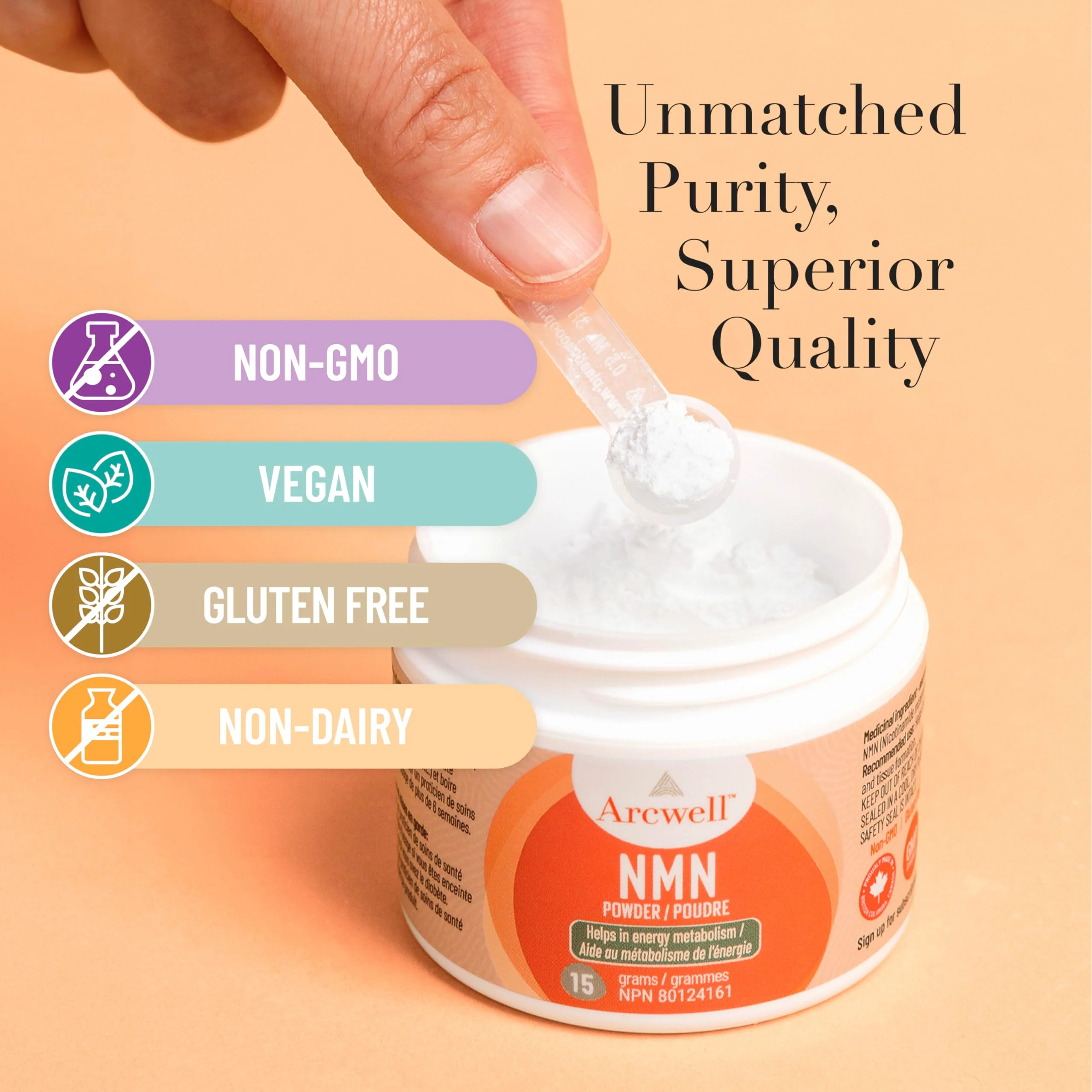 Arcwell - Nmn Powder, 250mg/Scoop/15g - Image 6