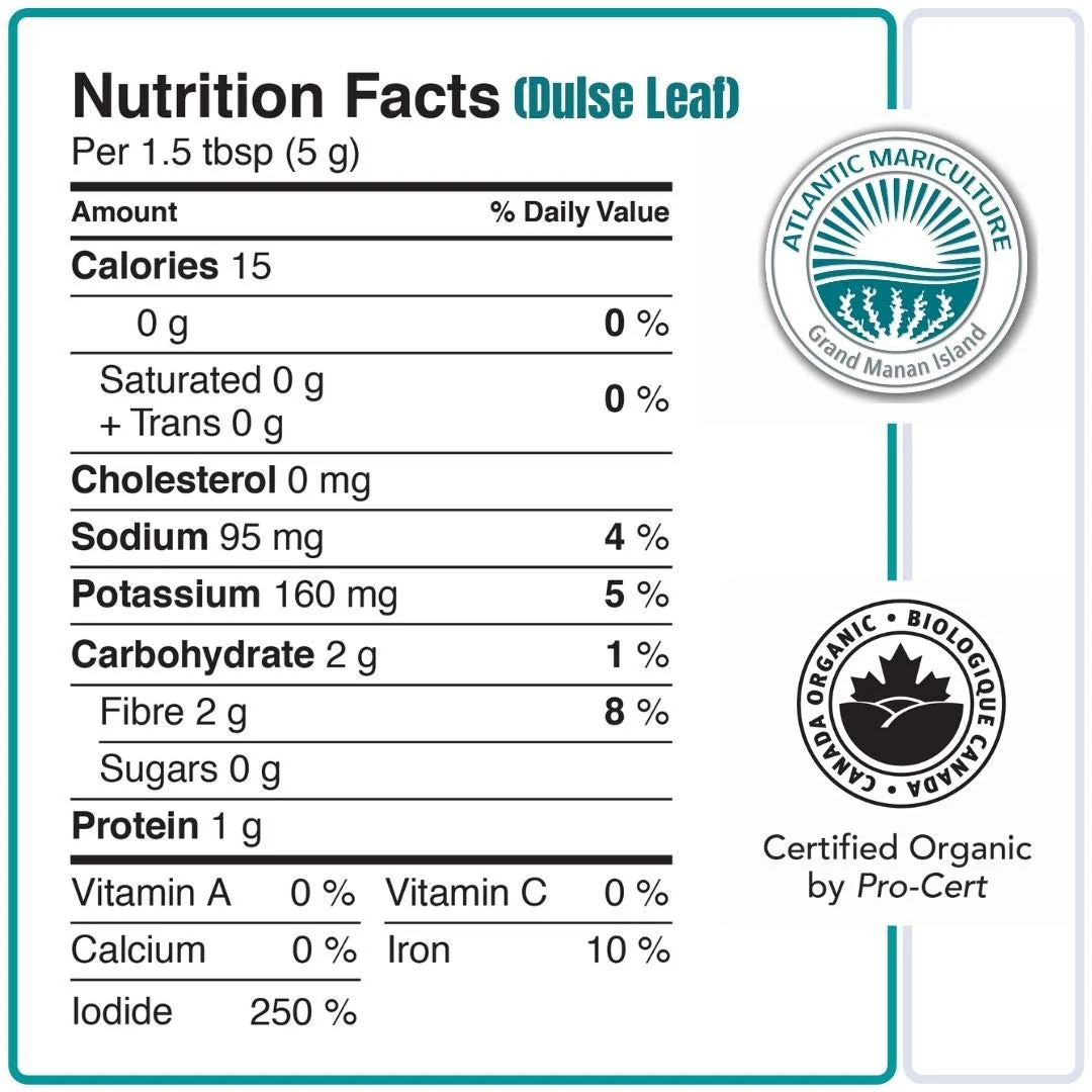 Atlantic Mariculture - Dulse Leaf (56g) - Image 4