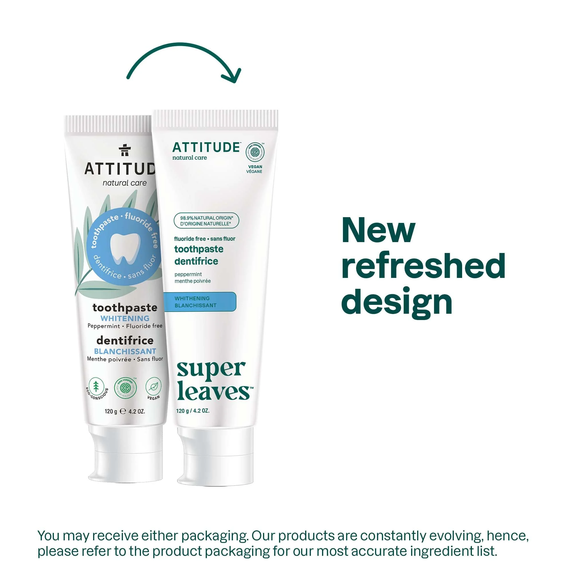 Attitude - Toothpaste Fluoride - Whitening (120g) - Image 4