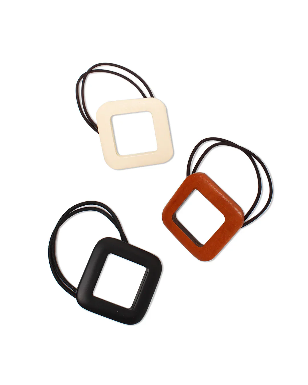 BANDED - Wooden Grove Hair Ties (3pk) - Image 2