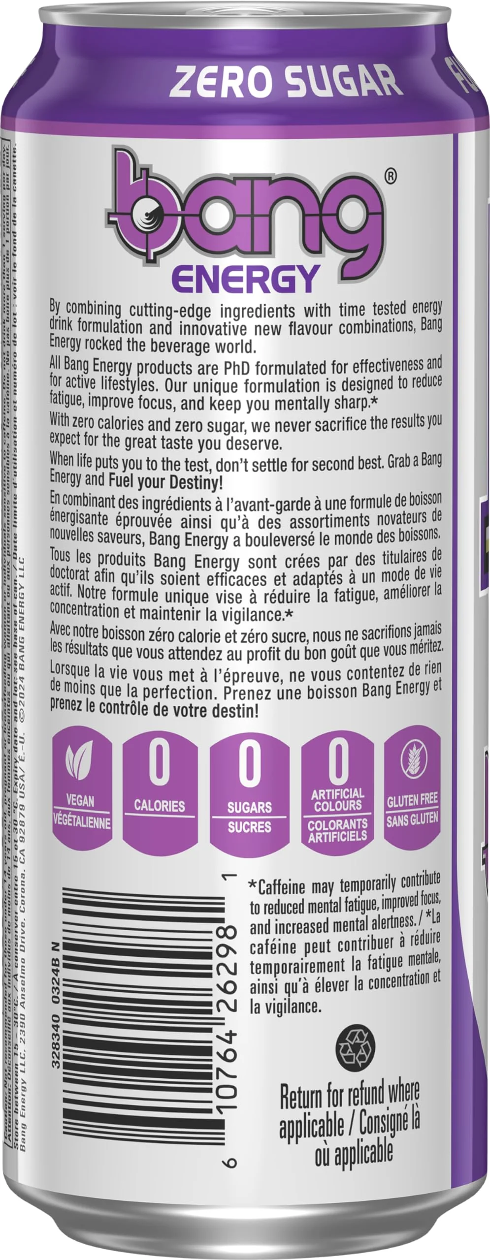 Bang Energy - Purple Haze (473ml) - Image 4