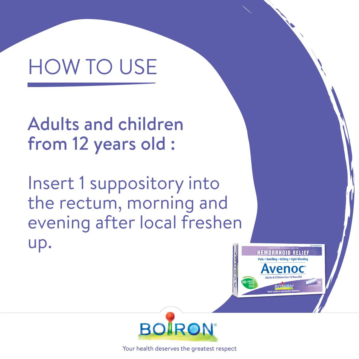 Boiron - Avenoc Suppositories Hemorrhoids (10ct) - Image 3