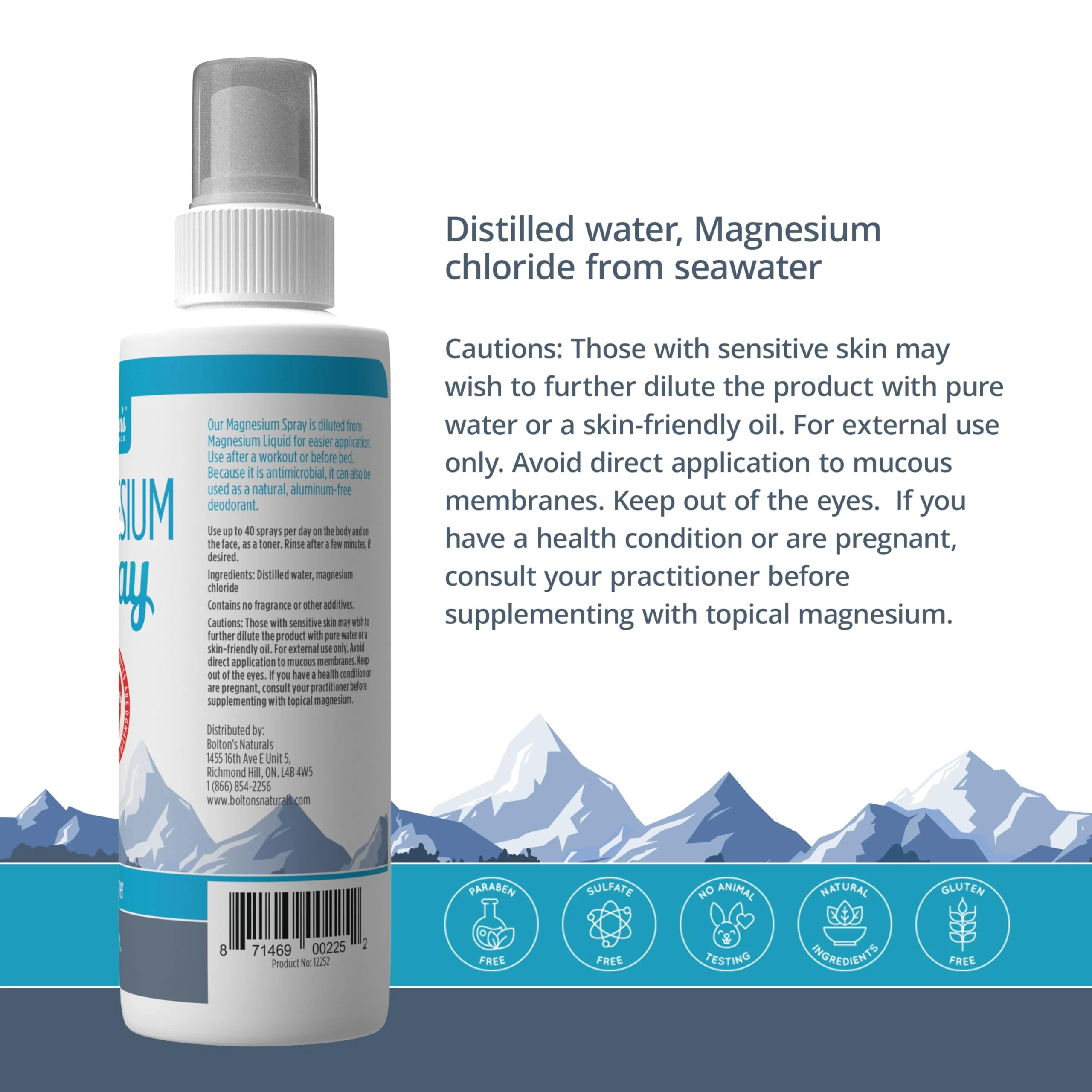 Bolton's Naturals - Magnesium Chloride Spray (237ml) - Image 4