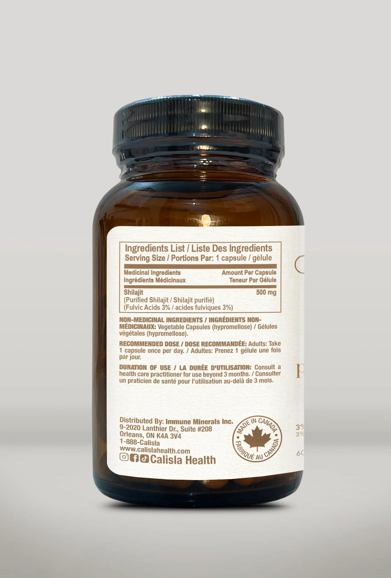 Calisla - Shilajit Capsules (60caps) - Image 6