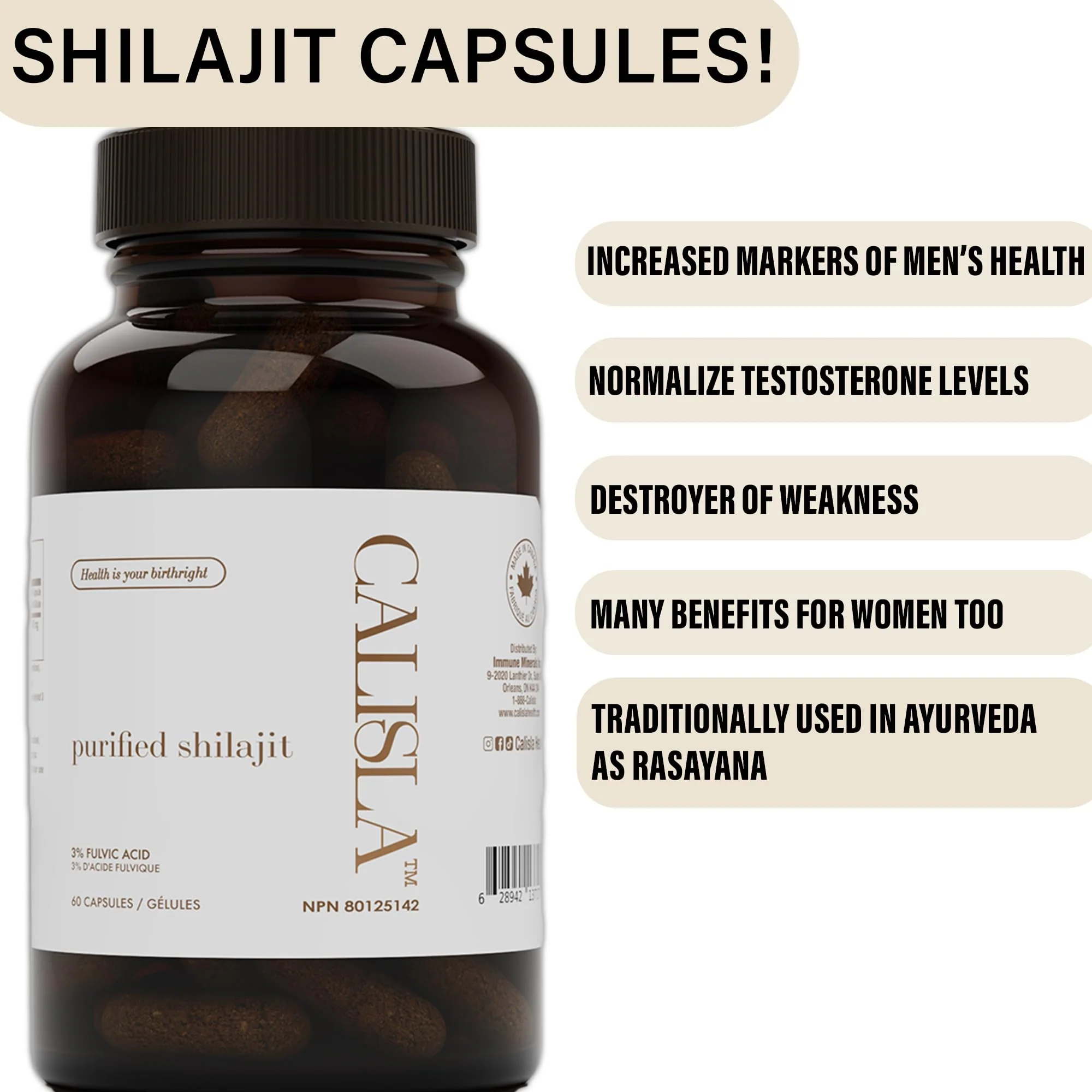 Calisla - Shilajit Capsules (60caps) - Image 9