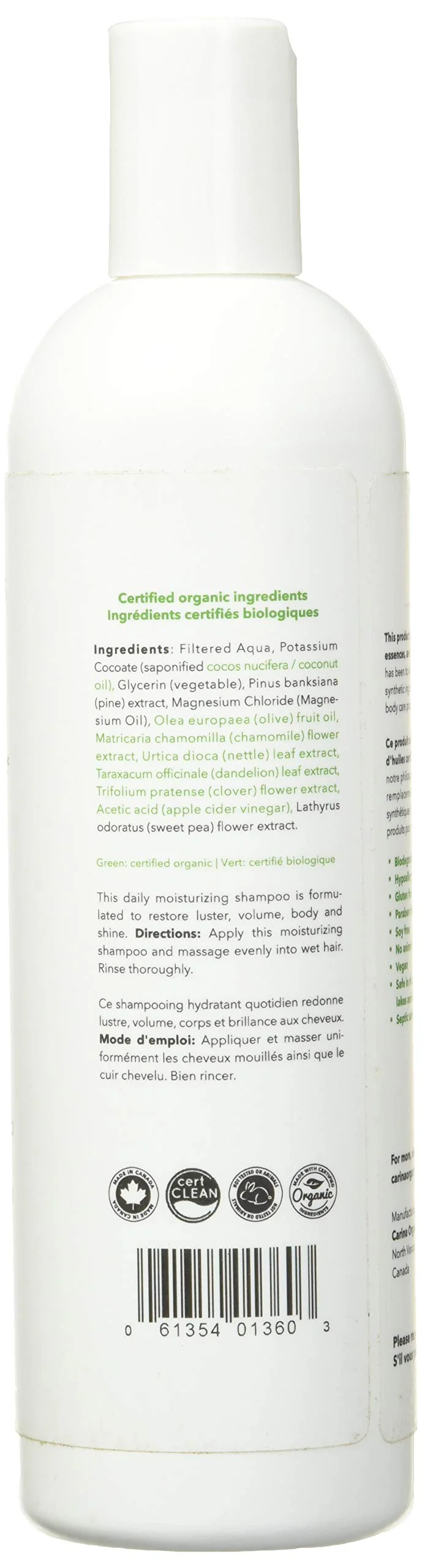 Carina Organics - Sweet Pea Shampoo (Anti-Dandruff) (360ml) - Image 6