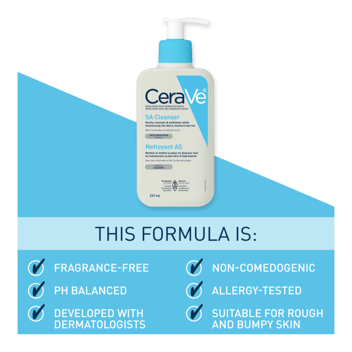 CeraVe Renewing SA Cleanser, 473ml - Image 3