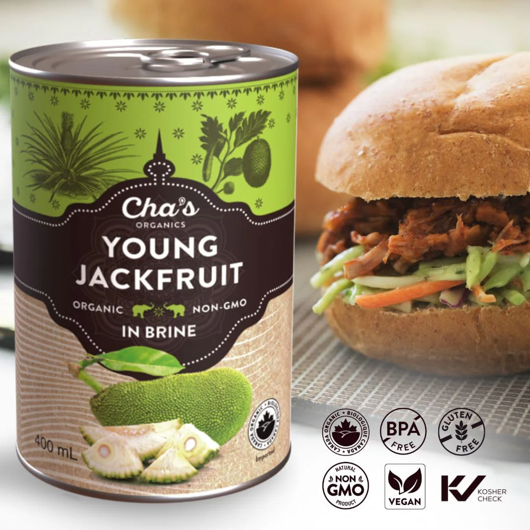 Cha's Organics - Young Jackfruit In Brine (400ml) - Image 4