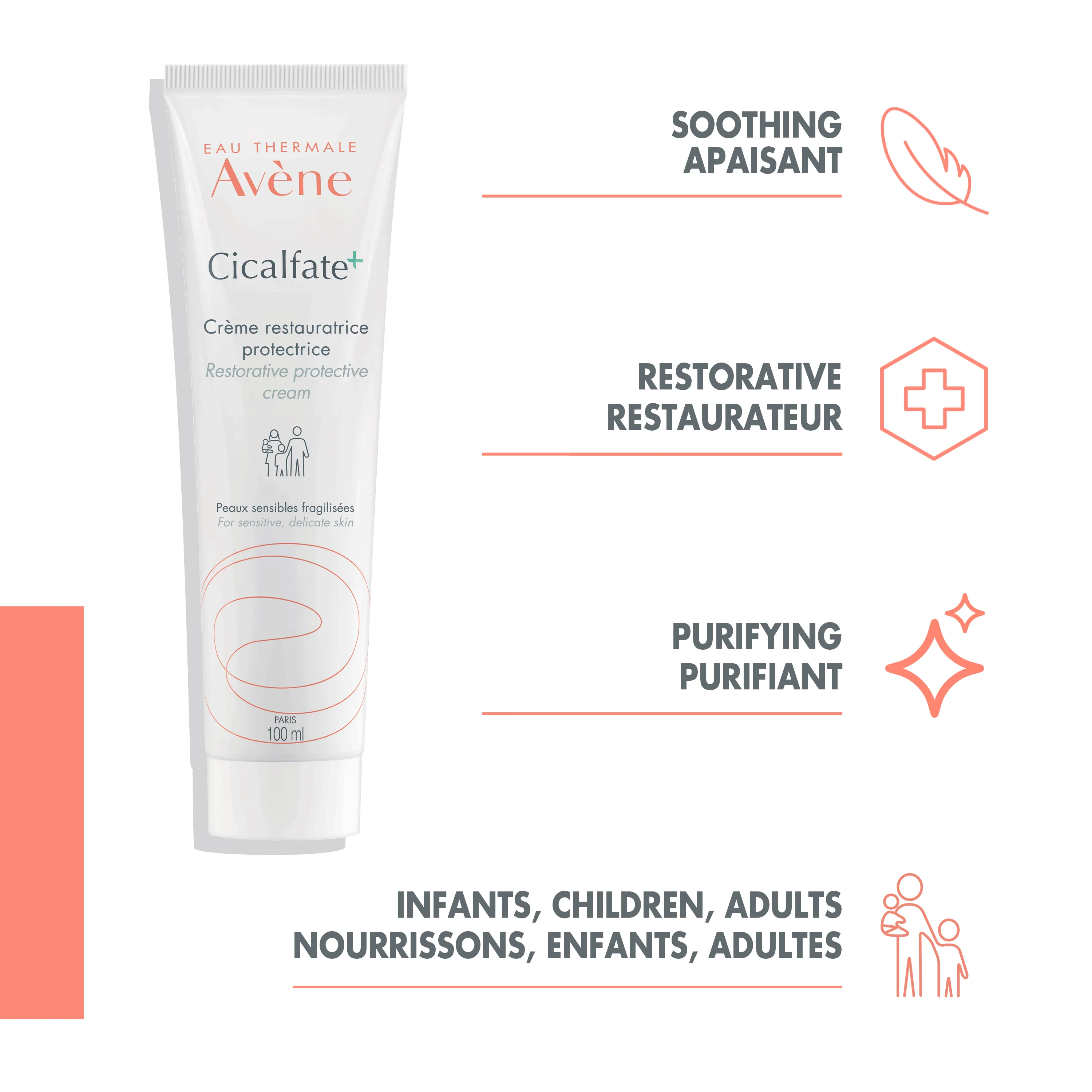 Avene Cicalfate+ Restorative protective cream, 100ml - Image 2
