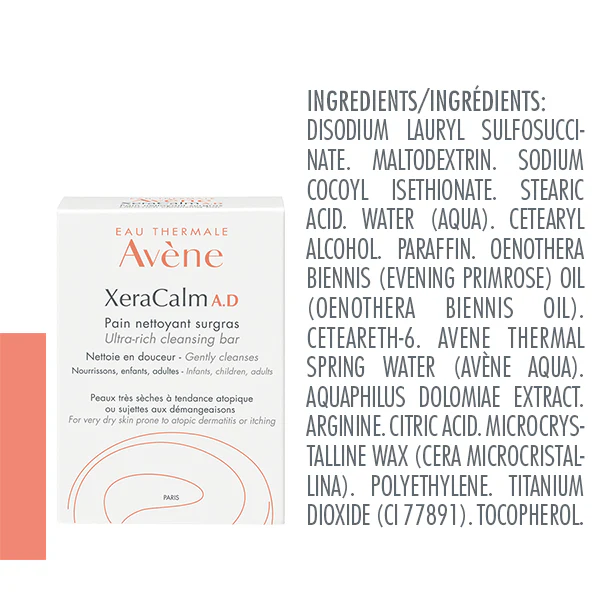 Avene XeraCalm A.D Ultra-rich cleansing bar, 100ml - Image 4