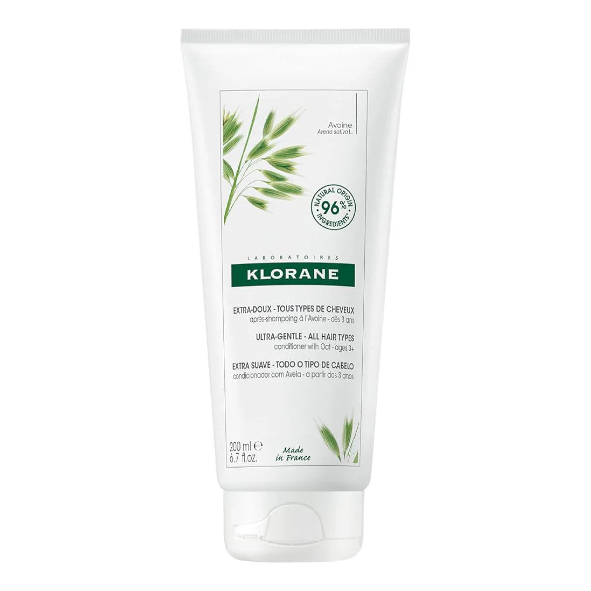 Klorane Ultra-Gentle - All Hair Types, Conditioner with Oat Milk, 200 ML
