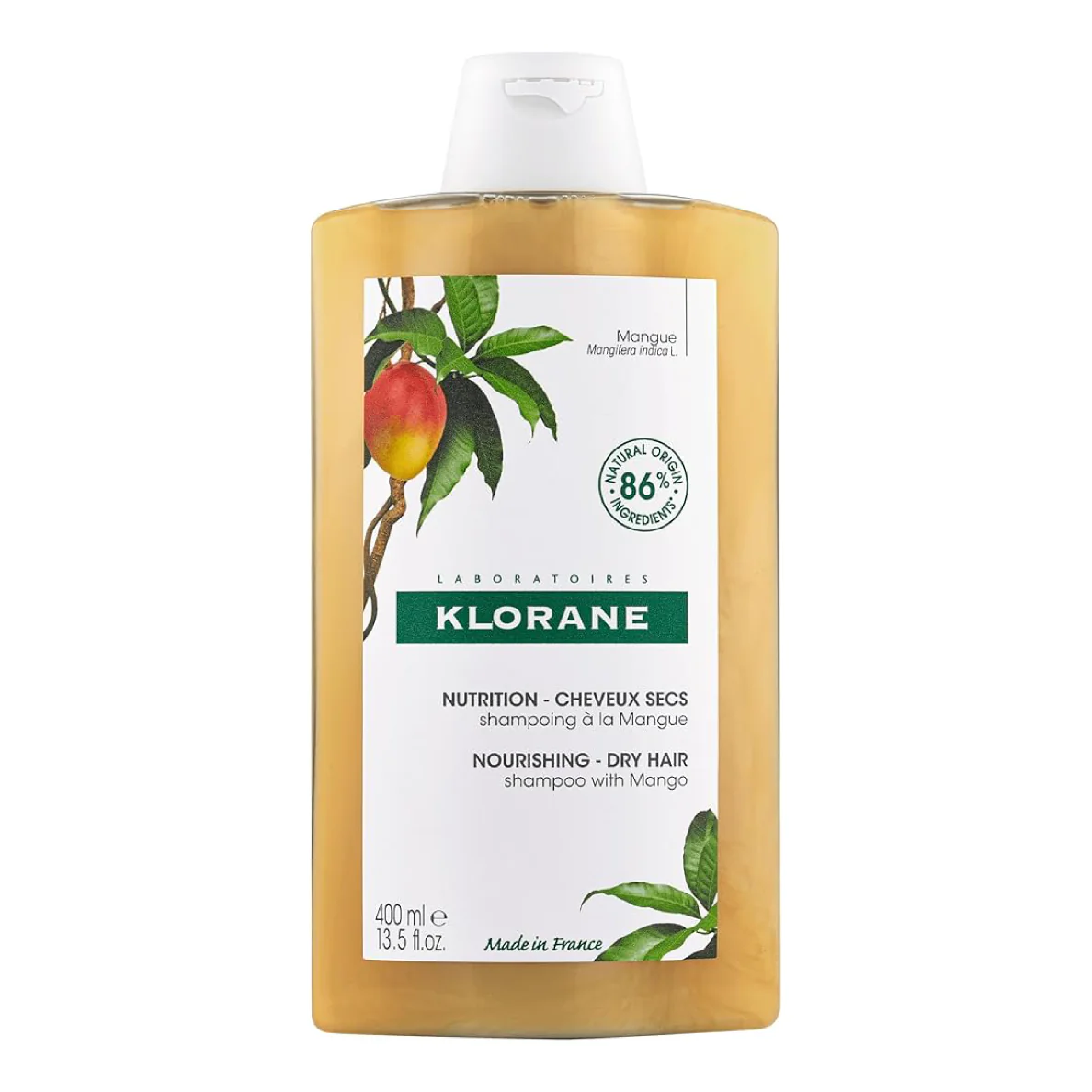 Klorane Nutrition - Dry Hair, Shampoo with Mango Butter, 400 ML