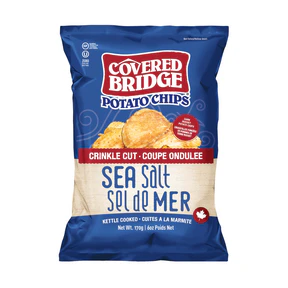Covered Bridge Potato Chips - Sea Salt - Crinkle Cut (170g) - Image 3