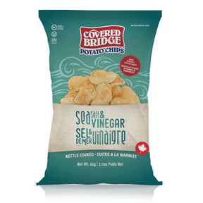 Covered Bridge Potato Chips - Sea Salt & Vinegar (60g) - Image 5