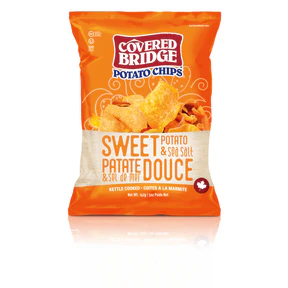 Covered Bridge Potato Chips - Sweet Potato & Sea Salt (142g) - Image 5