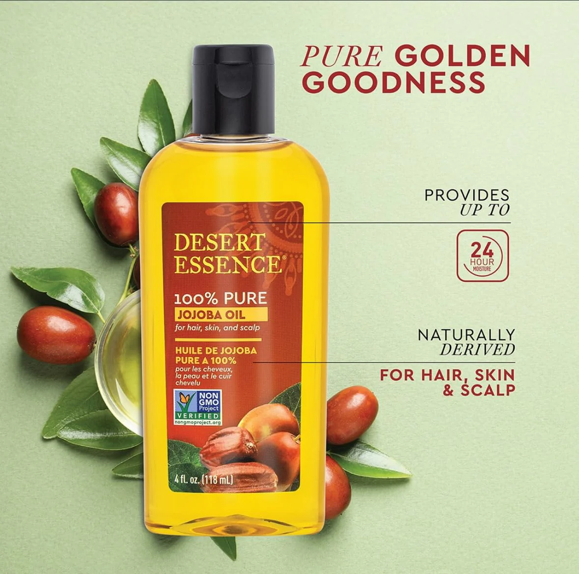 Desert Essence - Jojoba Oil 100% Pure (118ml) - Image 2