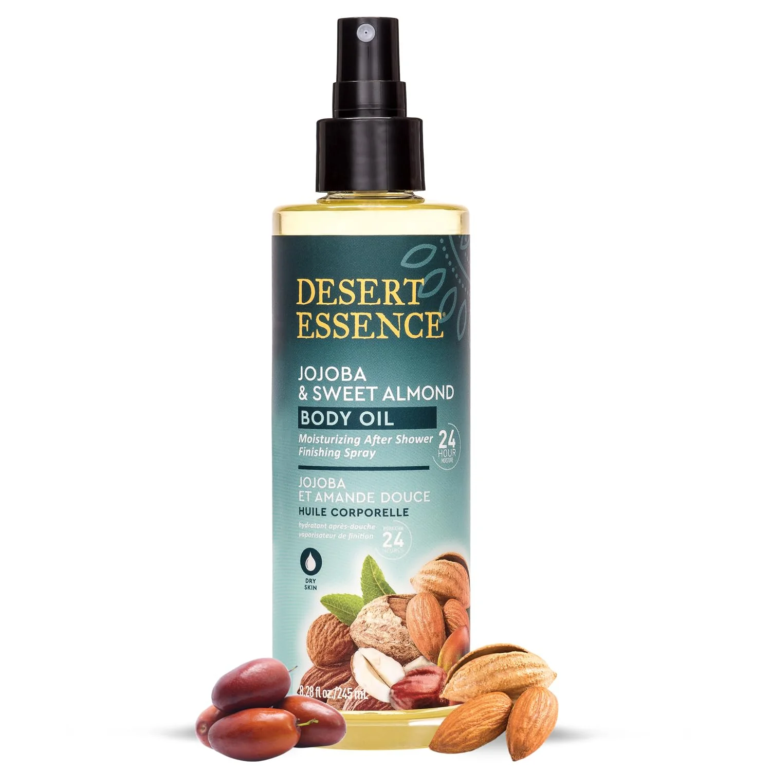 Desert Essence - Jojoba & Sunflower Body Oil Spray (245ml) - Image 2