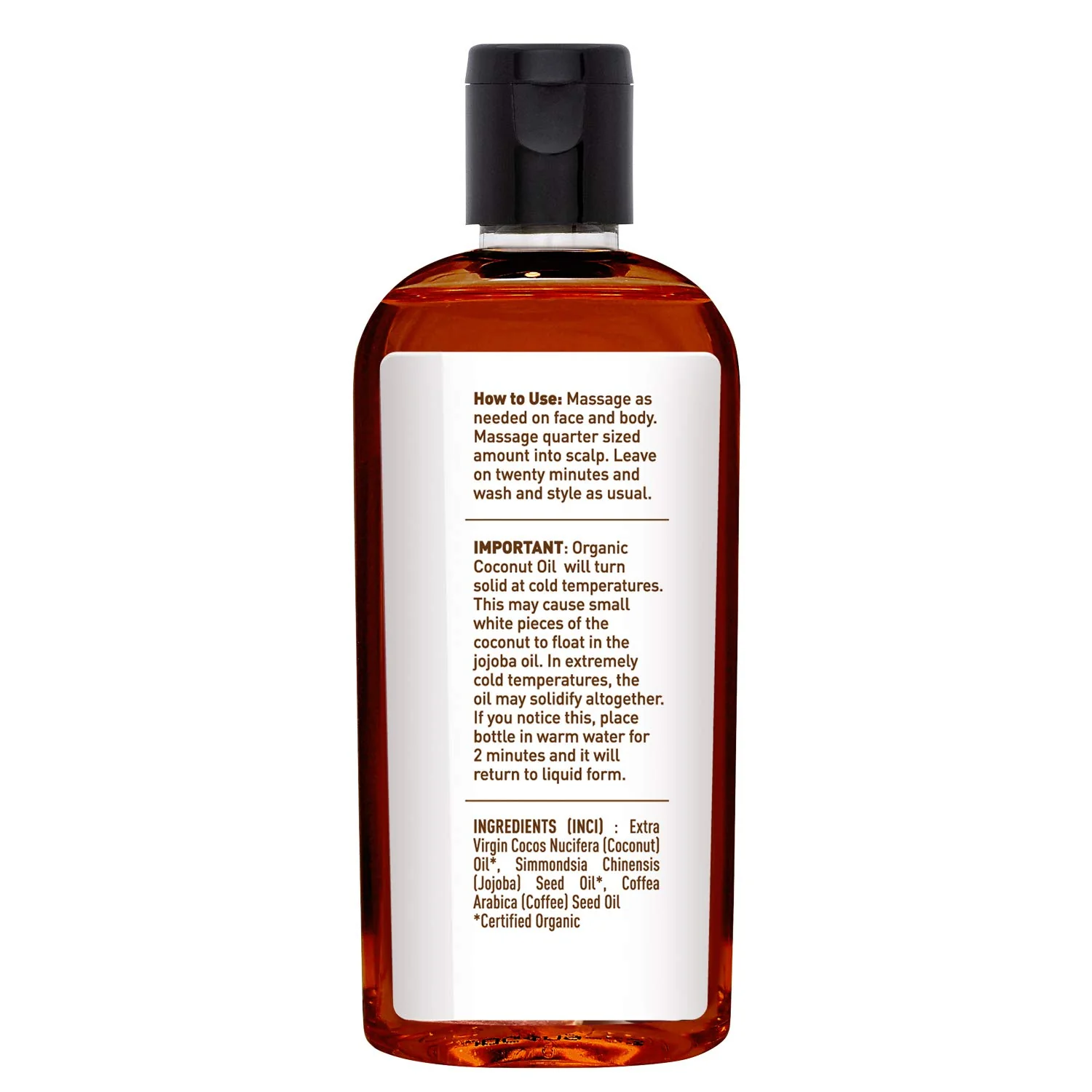 Desert Essence - Organic Coconut & Jojoba Coffee Oil (118ml) - Image 7