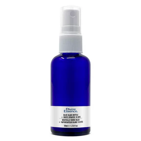 Divine Essence - Bl. Glass Bottle 50ml + wht. Spay (50ml)