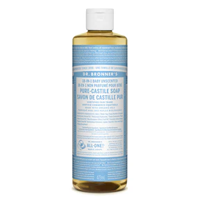 Dr. Bronner's Magic Soap - Baby-Unscented Pure-Castile Soap (473ml)