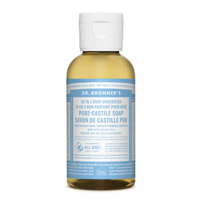 Dr. Bronner's Magic Soap - Baby Unscented Pure-Castile Soap (59ml)
