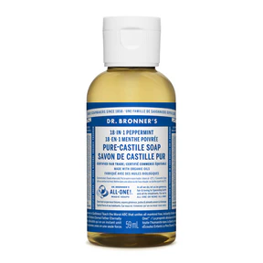 Dr. Bronner's Magic Soap - Peppermint Pure-Castile Soap (59ml) - Image 2
