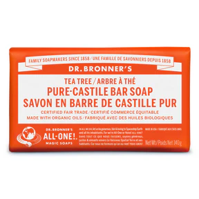 Dr. Bronner's Magic Soap - Tea Tree Pure-Castile Bar Soap (140g) - Image 4