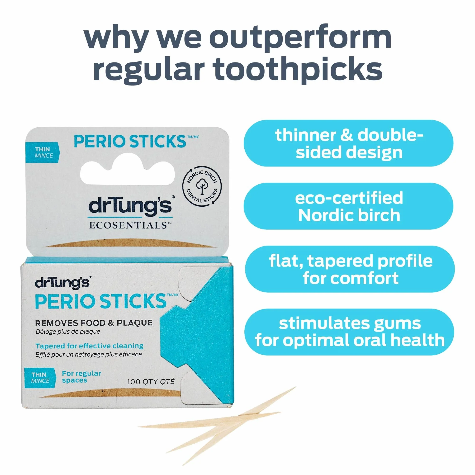 DrTung's - Perio Sticks - Thin (100pc) - Image 4