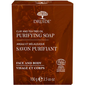 DRUIDE Laboratories - Purifying Clay & Tea Tree Soap Bar (100g) - Image 2