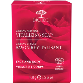 DRUIDE Laboratories - Vitalizing Ginseng & Rose Soap (100g) - Image 3