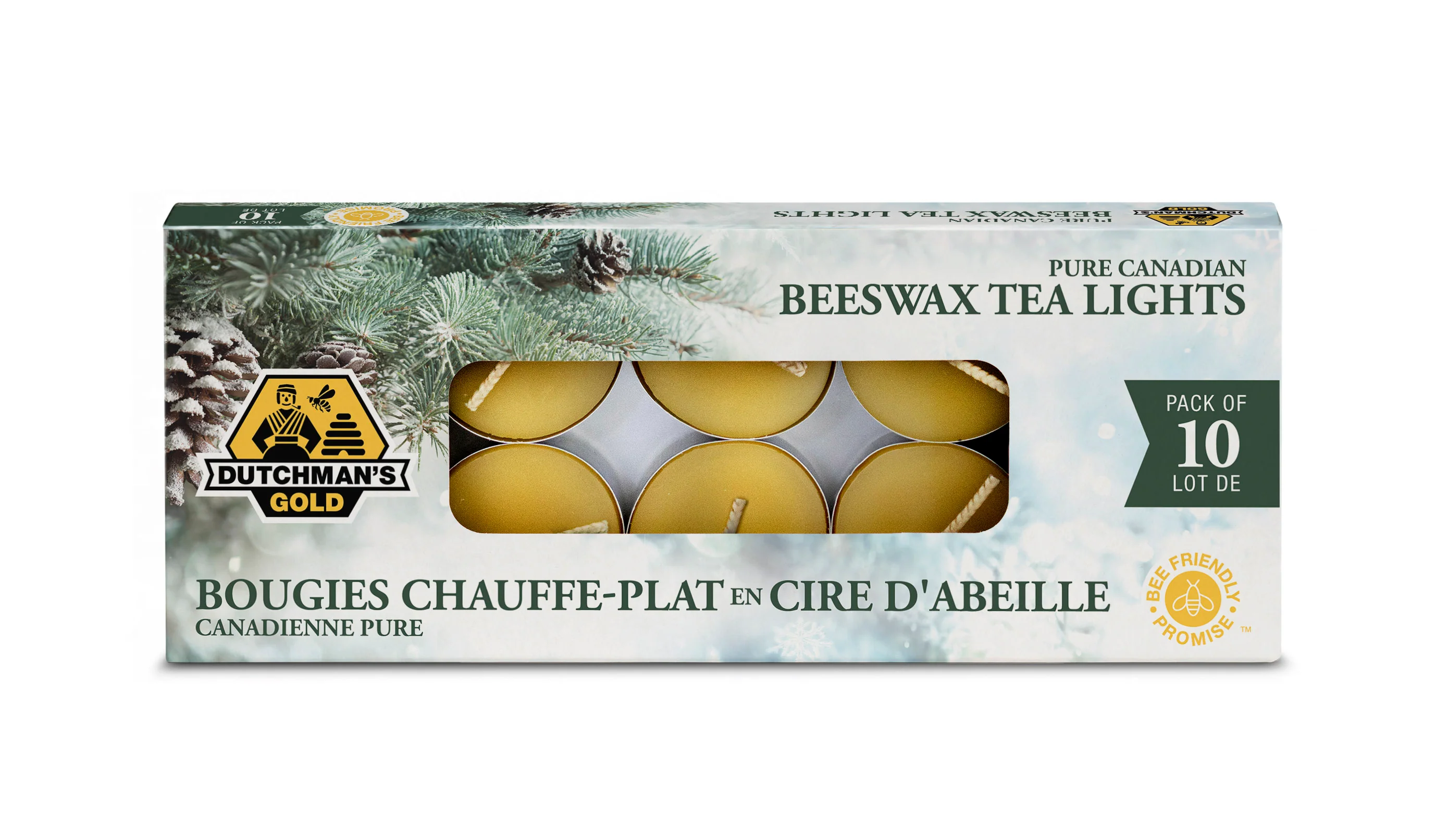 Dutchman's Gold - Winter Wonderland Beeswax Tealights (10pk) - Image 2