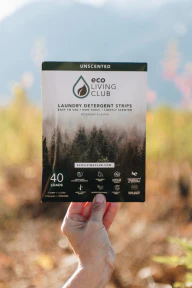 Eco Living Club - Unscented Detergent Strips (40ct) - Image 4
