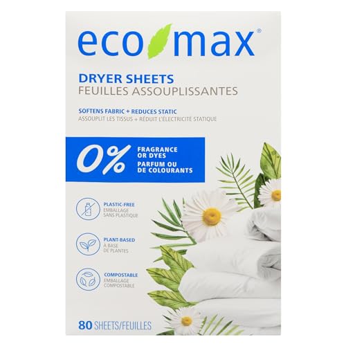 Eco-Max - Dryer Sheets Fragrance Free (80ct) - Image 2